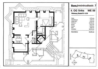 Großzügige Wohnung mit EBK in Bonn-Castell