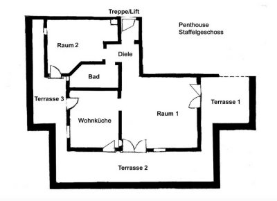 Exklusives Penthouse mit Balkon in Berlin-Biesdorf (Marzahn)