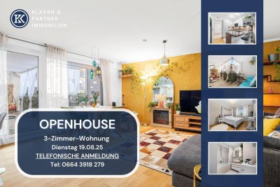 OPEN HOUSE am Dienstag den 19.08.25 ab 10 Uhr für dieHofseitige 3-Zimmer-Wohnung mit 14 m² Loggia