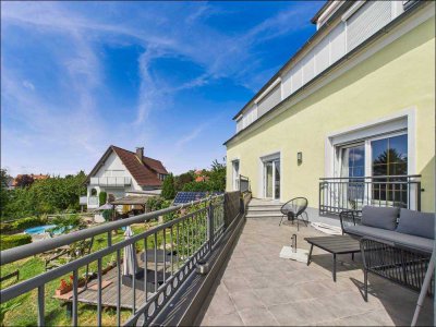 Zweifamilienhaus mit Weitblick ins Grüne in Haibach