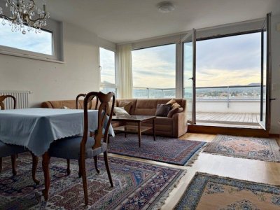 Wohnen am Maurer Berg! Möblierte 3-Zimmerwohnung mit schöner Terrasse!