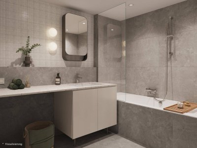 CHARMANTE NEUBAUWOHNUNG MIT IDYLLISCHEM GARTEN IM INNENHOF