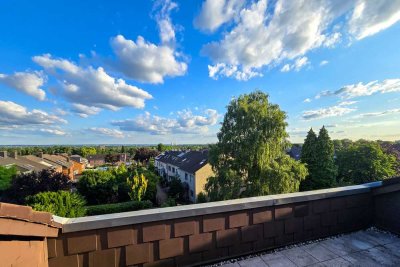 Ansprechende 4-Zimmer-DG-Wohnung mit großer Dachterrasse in Recklinghausen–Quellberg