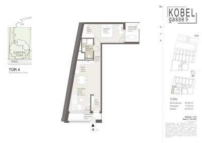 Erdgeschoßwohnung mit separatem Eigengarten