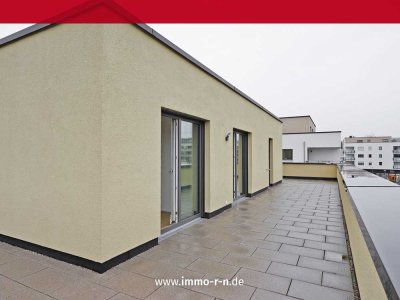 Neubau – 2. Bezug: Stilvolle 3,5-Zimmer-Penthousewohnung mit XL-Dachterrasse, EBK und TG-Stellplatz