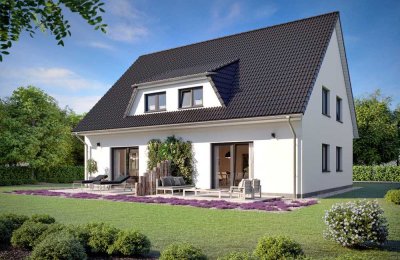 Hier entsteht ein exklusiver Neubau einer Doppelhaushälfte, perfekt für Paare oder Familien!