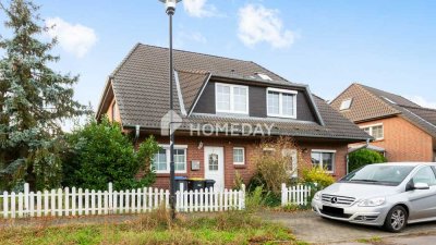 Attraktive Doppelhaushälfte mit 5 Zimmern, Vollkeller, schönem Garten und Garage