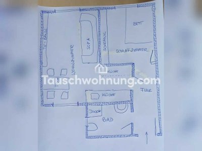 Tauschwohnung: Suche 3 Zi - biete 2 Zi