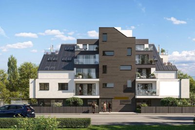 PENTHOUSE LIVING - 5 TERRASSEN - AUSBLICK - WÄRMEPUMPE - DECKENKÜHLUNG - UBAHN U1!