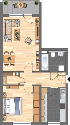 Demnächst frei! 2-Zimmer-Wohnung in Haßloch