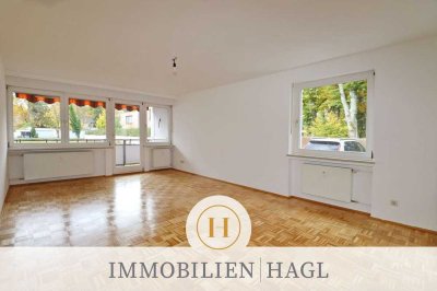 Geräumige 3-Zimmer-Erdgeschosswohnung mit Balkon und Parkettboden