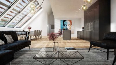 5-Zimmer-Neubauwohnung auf zwei Etagen zum Schlosshof