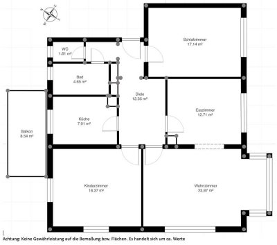 Erstbezug nach Sanierung: Seenahe 4-Zimmer-Wohnung mit Balkon in Friedrichshafen