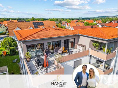 Einzugsbereit: Penthouse mit großer Dachterrasse in ruhiger, familienfreundlicher Lage