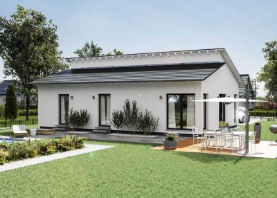 "Wie modern kann ein Bungalow sein?” - Moderne Eleganz unter Pultdach!