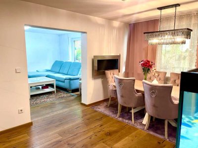 Exclusive voll-möblierte 4-Zimmer-Wohnung mit großen Garten in ruhiger Lage – Stadt & Natur perfekt