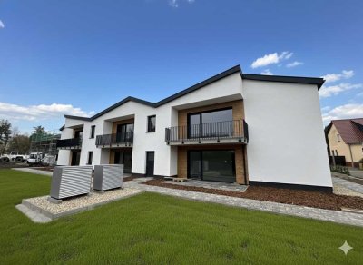 Exklusiver Erstbezug im 1.OG mit Klimaanlage, Garten, Balkon und Stellplatz am Muldestausee in Pouch