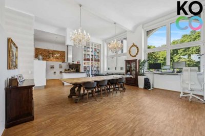 Exklusives Loft 4,20 m Decken! 100qm Terrasse & Blick ins Grüne!
