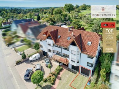 Ruhige 1-Zi.-Oase mit West-Terrasse & großer Garage