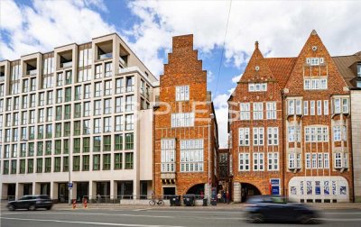 Wohnen in der historischen Böttcherstraße - Studio mit Dachterrasse!