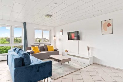 Schöne, gepflegte 2,5 EG-Wohnung, Provisiosfrei, voll möbliert, Balk. TG. EBK. Ostfildern
