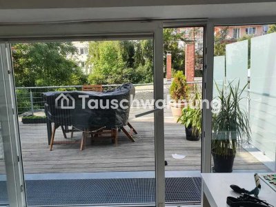 Tauschwohnung: Große Terasse, Badewanne, zentrale Lage, suchen 3Zi