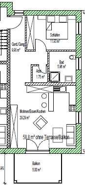 ***Vorankündigung***Neubau-Zwei-Zimmer-Wohnung in Mühldorf a. Inn