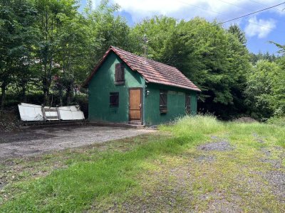 Gemütliche Hütte am Waldrand im Pfälzer Wald – ideal als Vereinsheim oder Wochenendhaus