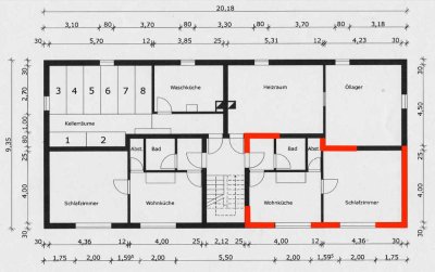 2-Zimmer-Wohnung für Einzelperson, 34 m² – Ruhige Lage, ab 15. Juli frei