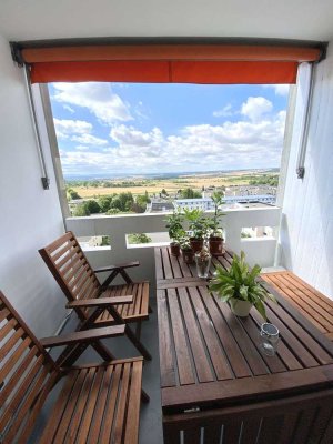 Mietkauf: Attraktive, lichtdurchflutete 3,5 Zimmer Wohnung mit Einbauküche und herrlicher Aussicht