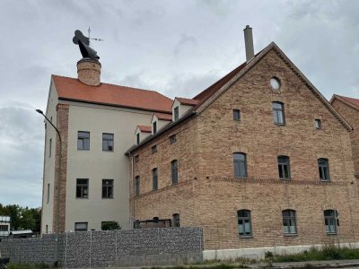 Wohnen in der historischen "Alten Mälzerei" 3 ZKB mit außergewöhnlichem Flair und Garten