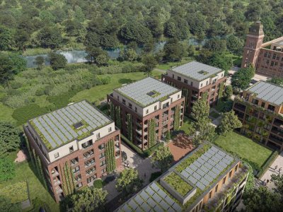 Urbanität in historischer Atmosphäre:
QNG-zertifizierte Eigentumswohnungen an der Ems!