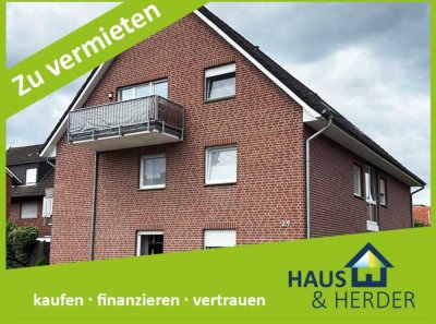 Emsdetten Stadtteil Berge gepflegte 2 Zimmer Wohnung mit Balkon, Einbauküche, Keller zu vermieten
