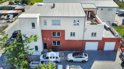 Mainz-Hechtsheim: Moderne Wohn-Gewerbeimmobilie mit Aufzug & zwei Dachterrassen