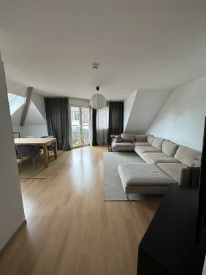 Gemütliche 3-Zimmer-Dachgeschosswohnung mit Balkon und Einbauküche in Wildau