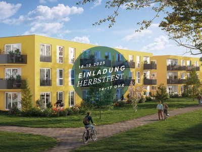 Sonne & Stil: 2-Zimmer-Wohnung mit Terrasse und Fußbodenheizung im Max-Kraus-Quartier