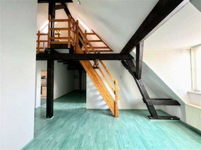 Charmante Maisonette-Dachgeschosswohnung in JÜTERBOG mit EBK + Eckwanne | FREI ab 01.01.2026