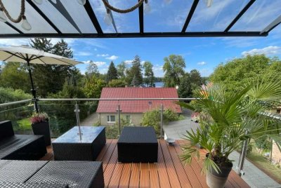 Helle, große 2 Zimmer Wohnung mit Seeblick, Teupitz