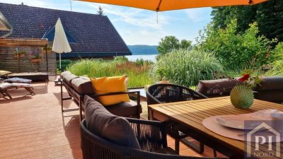 Top-saniertes Einfamilienhaus mit Seeblick in Waldrandlage von Buchholz! - Provisionsfrei!