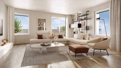 „Village im Dritten – PARK HOMES“ Provisionsfreies Maisonette-Townhouse mit Eigengarten (Erstbezug!)