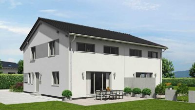 Neubau Doppelhaushälfte mit Stil und Nachhaltigkeit