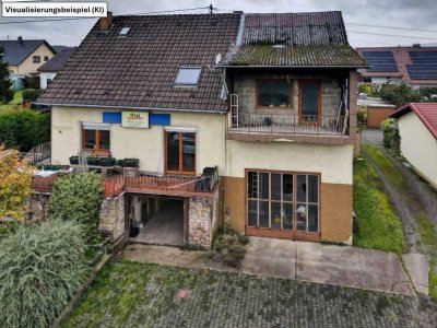 Einfamilienhaus mit Werkstatt, großem Grundstück & Potenzial – in 66687 Wadern-Noswendel