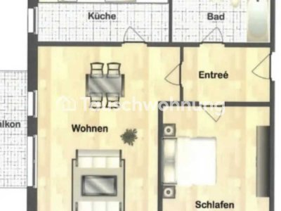 Tauschwohnung: 2-Zimmerwohnung Nähe Hauptbahnhof gegen größere