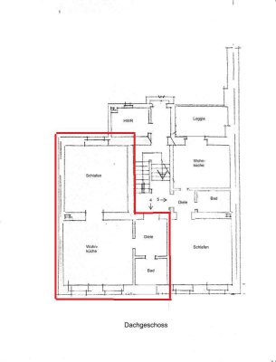 Charmante 2-Zimmer Dachgeschosswohnung in Düsseldorf Flingern Nord