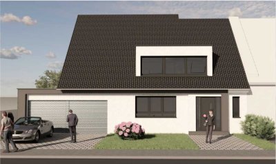 Exklusive Doppelhaushälfte A+, KfW 40, PV Anlage, Wärmepumpe, Keller, mit Grundstück zum Festpreis