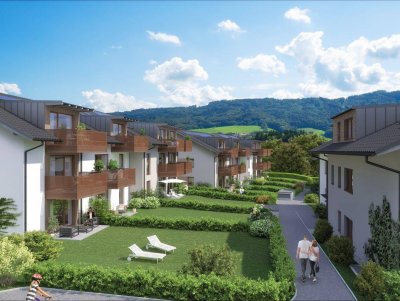 Ortszentrum Hallwang - gemütliche 2 Zimmer Erstbezugs-Wohnung mit Balkon!