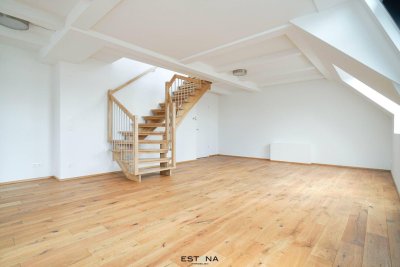 Offen gestalltete Dachgeschoss-Maisonette mit Wintergarten und Terrasse | Erstbezug