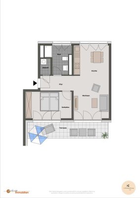 Wohnen in Langen - 2-Zimmer-Wohnung mit Balkon