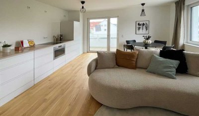 Moderne, barrierefreie Wohnung mit Bad, Gäste-WC und Loggia