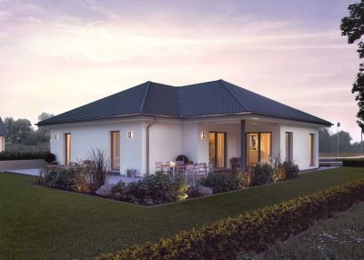 Haustraum auf einer Ebene: Winkelbungalow mit Komfortausstattung | +sorgenfreies Komplettpaket+